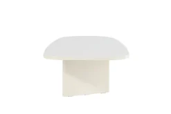 Venture Home Couchtisch »Grönvik, ovaler Couchtisch 130 × 65 cm in glänzendem Beige, modern« Sofatisch, MDF, Glanzfinish, oval, sanft geformt, Skandinavisch