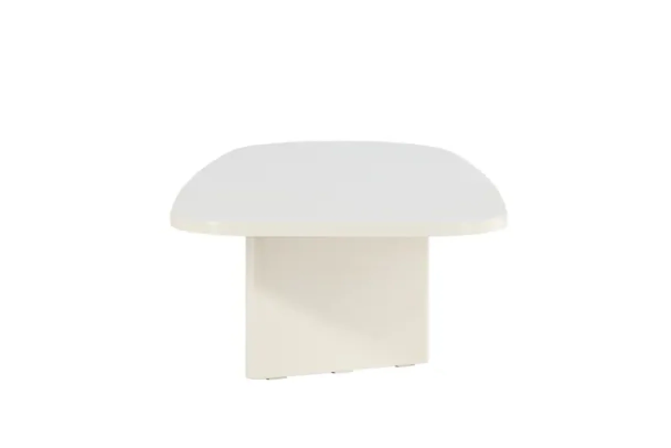 Venture Home Couchtisch »Grönvik, ovaler Couchtisch 130 × 65 cm in glänzendem Beige, modern« Sofatisch, MDF, Glanzfinish, oval, sanft geformt, Skandinavisch