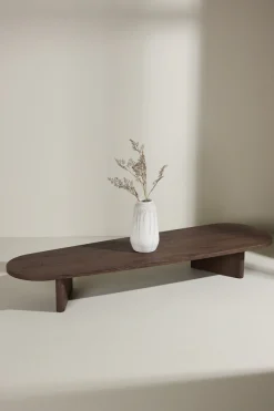 Venture Home Couchtisch »Grönvik, langer schmaler Couchtisch 180 × 55 cm in tiefem Mokka« Sofatisch, MDF, rechteckig, niedrig, langgestreckt, modern