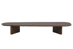 Venture Home Couchtisch »Grönvik, langer schmaler Couchtisch 180 × 55 cm in tiefem Mokka« Sofatisch, MDF, rechteckig, niedrig, langgestreckt, modern