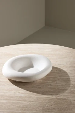 Venture Home Couchtisch »Härön, runder Couchtisch in Travertinoptik, Ø 80 cm« Sofatisch, MDF, 3D-Papier, rund, niedrig, edel
