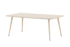 Venture Home Couchtisch »Plaza, rechteckiger Couchtisch in hellem Whitewash, 120 × 70 cm« Sofatisch, MDF, Stahlbeine, rechteckig, hell, modern