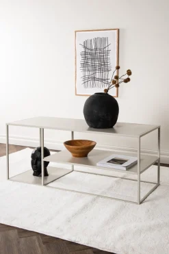 Venture Home Couchtisch Sofatisch, Stahl pulverbeschichtet, langgestreckt, modern