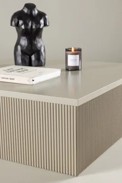 Venture Home Couchtisch Sofatisch, MDF, quadratisch, niedrig, geräumig, einladend