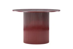 Venture Home Esstisch »Lenox, runder Esstisch in tiefem Bordeauxrot, kraftvoll, Ø 110 cm« Esszimmertisch, MDF, einheitlich bordeaux, rund, modern, elegant