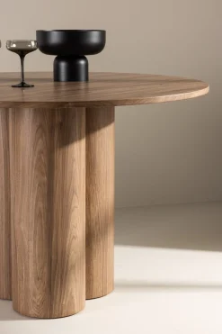 Venture Home Esstisch »Olivia, runder Esstisch, einladend, Ø 110 cm« Esszimmertisch, MDF, rund, einheitlich, gesellig, einladend