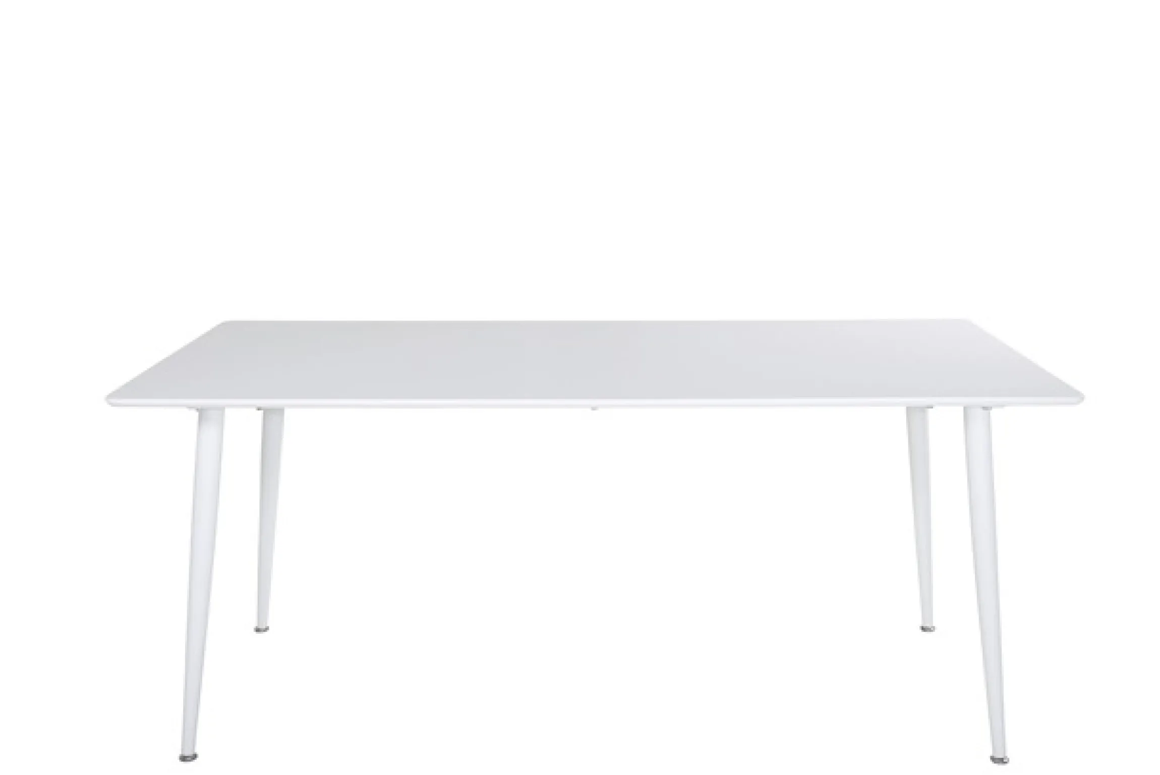 Venture Home Esstisch »Polar, rechteckiger Esstisch in hellem Weiß, 180 × 90 cm« Esszimmertisch, MDF, Metallbeine, rechteckig, hell, skandinavisch