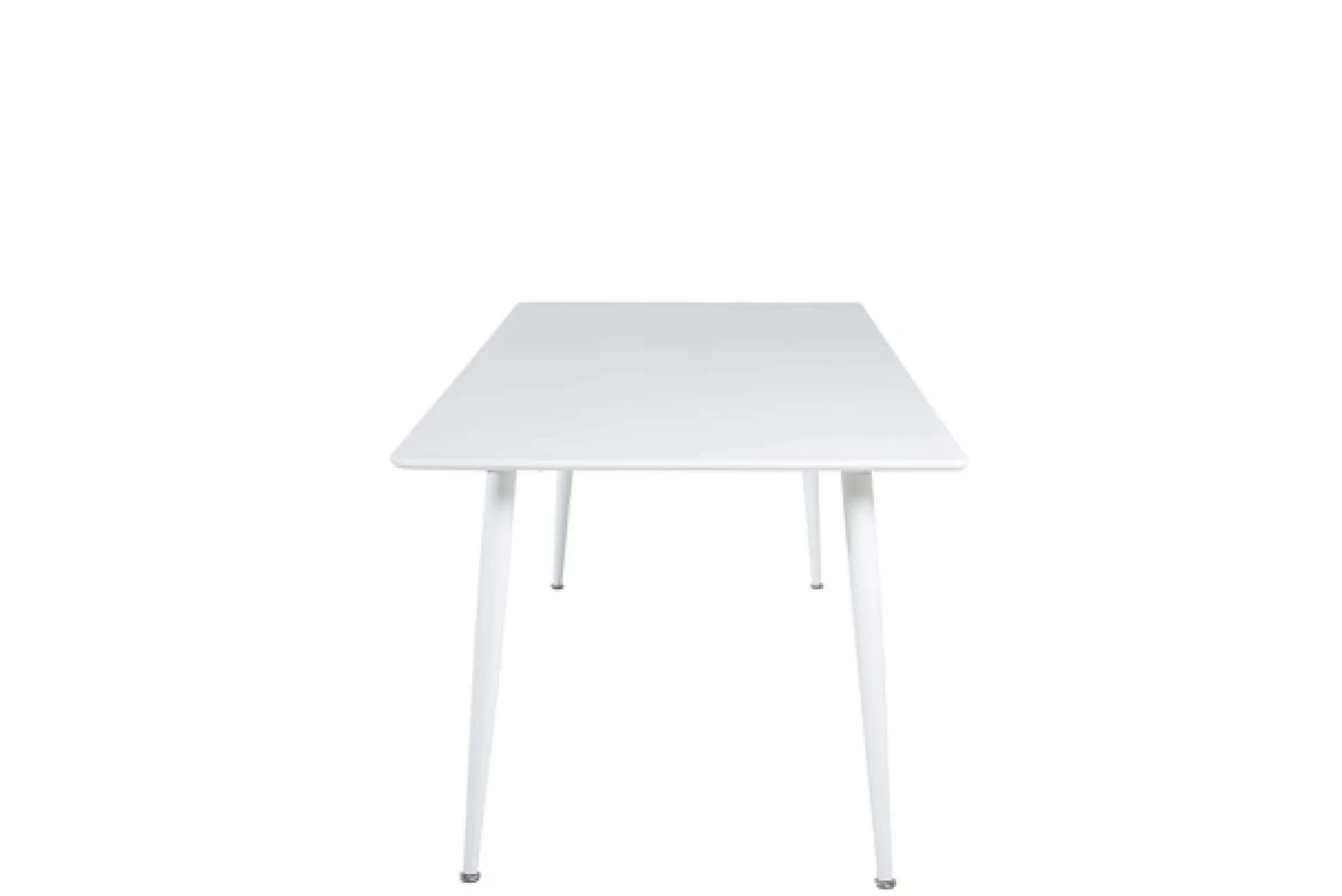 Venture Home Esstisch »Polar, rechteckiger Esstisch in hellem Weiß, 180 × 90 cm« Esszimmertisch, MDF, Metallbeine, rechteckig, hell, skandinavisch