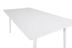 Venture Home Esstisch »Polar, rechteckiger Esstisch in hellem Weiß, 180 × 90 cm« Esszimmertisch, MDF, Metallbeine, rechteckig, hell, skandinavisch