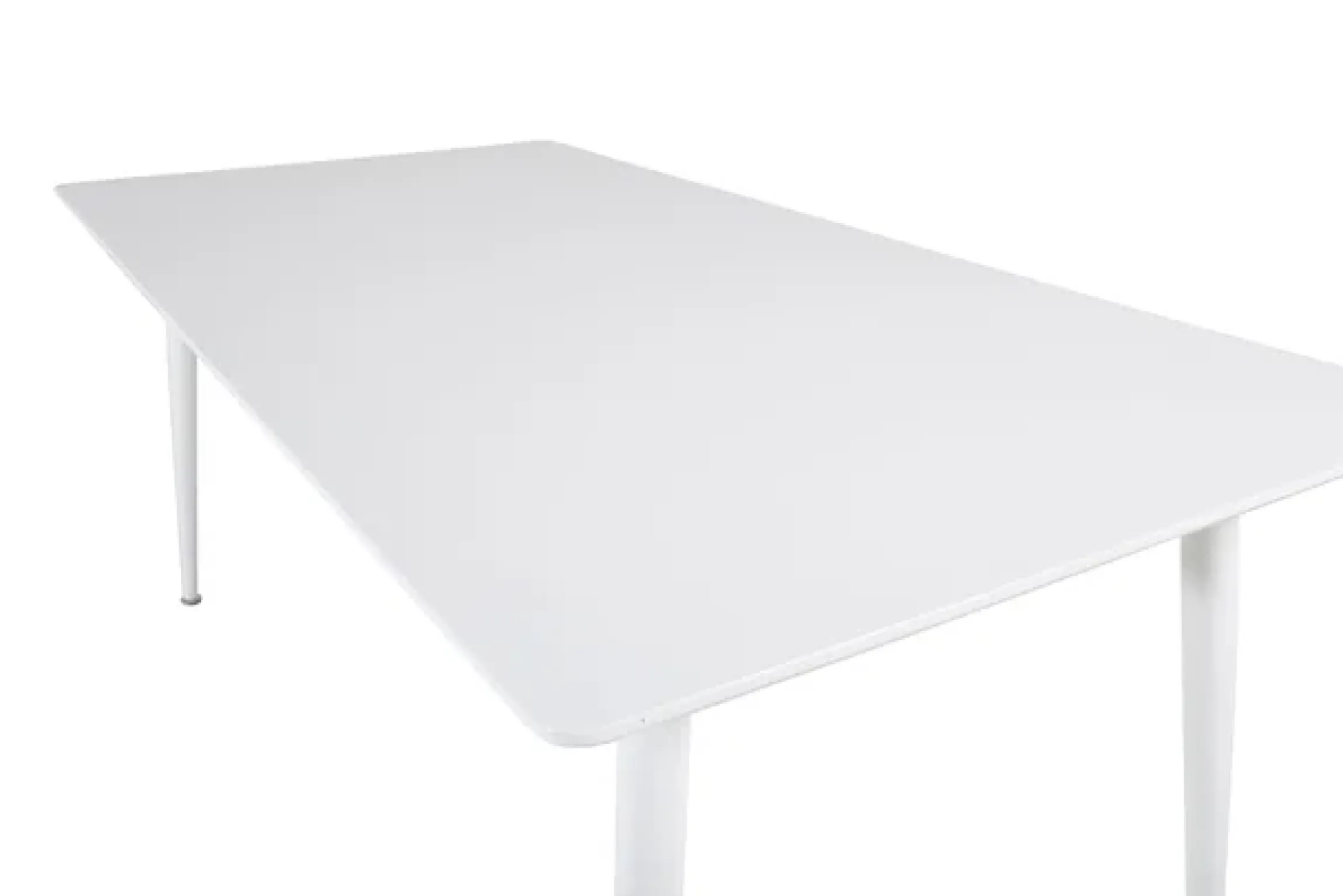 Venture Home Esstisch »Polar, rechteckiger Esstisch in hellem Weiß, 180 × 90 cm« Esszimmertisch, MDF, Metallbeine, rechteckig, hell, skandinavisch