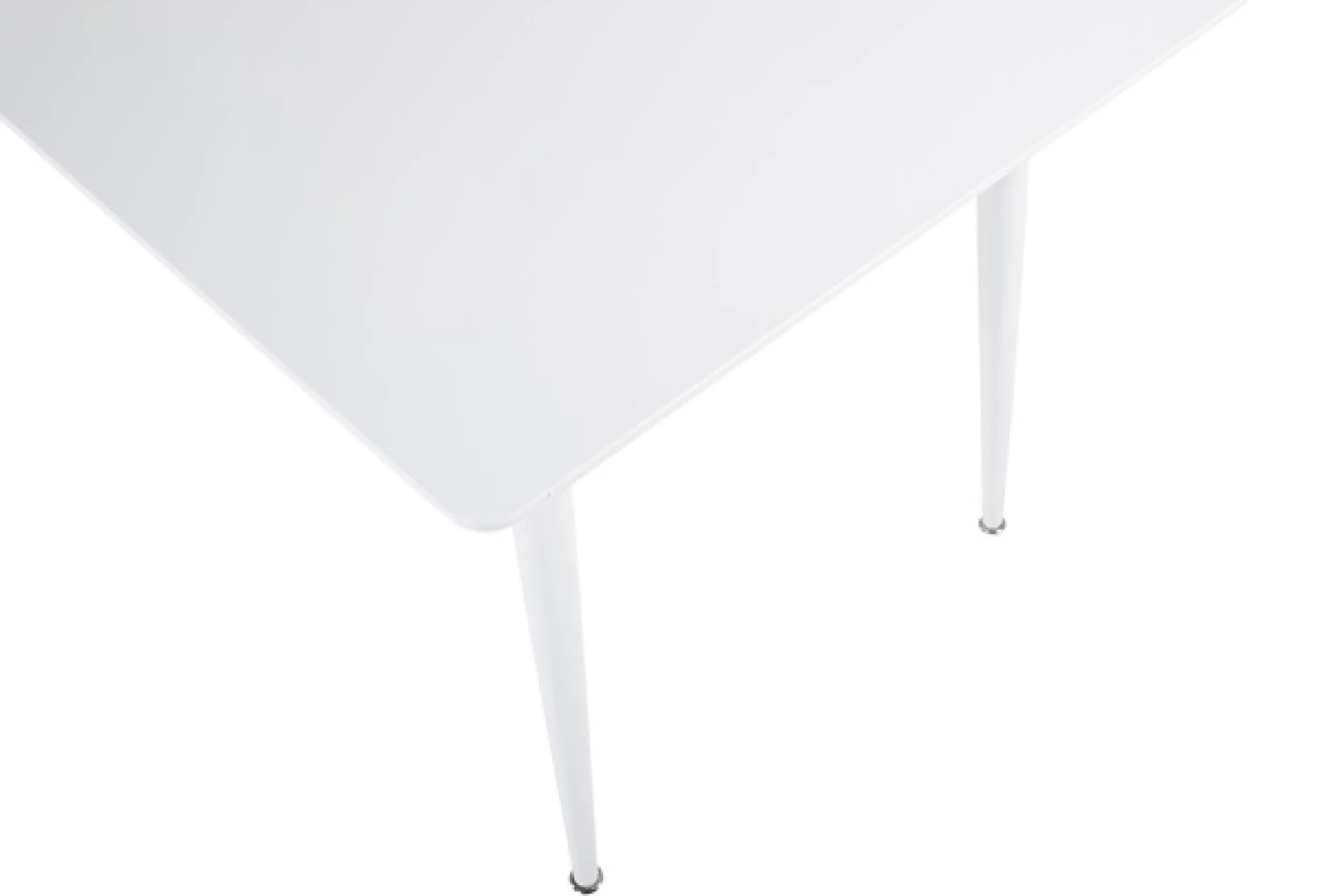 Venture Home Esstisch »Polar, rechteckiger Esstisch in hellem Weiß, 180 × 90 cm« Esszimmertisch, MDF, Metallbeine, rechteckig, hell, skandinavisch
