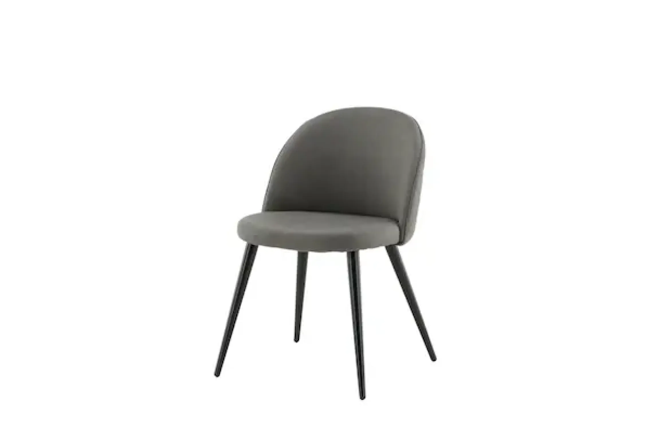 Venture Home Esszimmerstuhl »Velvet Stitches, 2er-Set Esszimmerstühle in Mikrofaser-Grau, 150 kg« () 2 Stk.Polsterstuhl, weicher Bezug, Steppung, schwarzes Eisen, edel