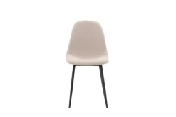Venture Home Esszimmerstuhl »Polar, 2er-Set Esszimmerstühle in beigem Bouclé, skandinavisch, 150 kg« () 2 Stk.Polsterstuhl, Bouclé-Bezug, Stahlbeine, abgerundet, weich