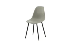Venture Home Esszimmerstuhl »Polar Plastic, 2er-Set Esszimmerstühle in Schwarz, pflegeleicht« () 2 Stk.Polsterstuhl, Hartschalen-Sitz, Metallbeine, geschwungen, modern
