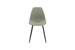 Venture Home Esszimmerstuhl »Polar Plastic, 2er-Set Esszimmerstühle in Schwarz, pflegeleicht« () 2 Stk.Polsterstuhl, Hartschalen-Sitz, Metallbeine, geschwungen, modern