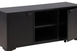 Venture Home TV-Board »Piring, TV-Board aus Stahl, Industrial, Breite 120 cm« TV-Möbel, Pulverbeschichtung, Türen, offene Fächer, modern