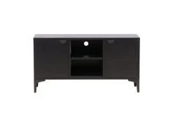 Venture Home TV-Board »Piring, TV-Board aus Stahl, Industrial, Breite 120 cm« TV-Möbel, Pulverbeschichtung, Türen, offene Fächer, modern