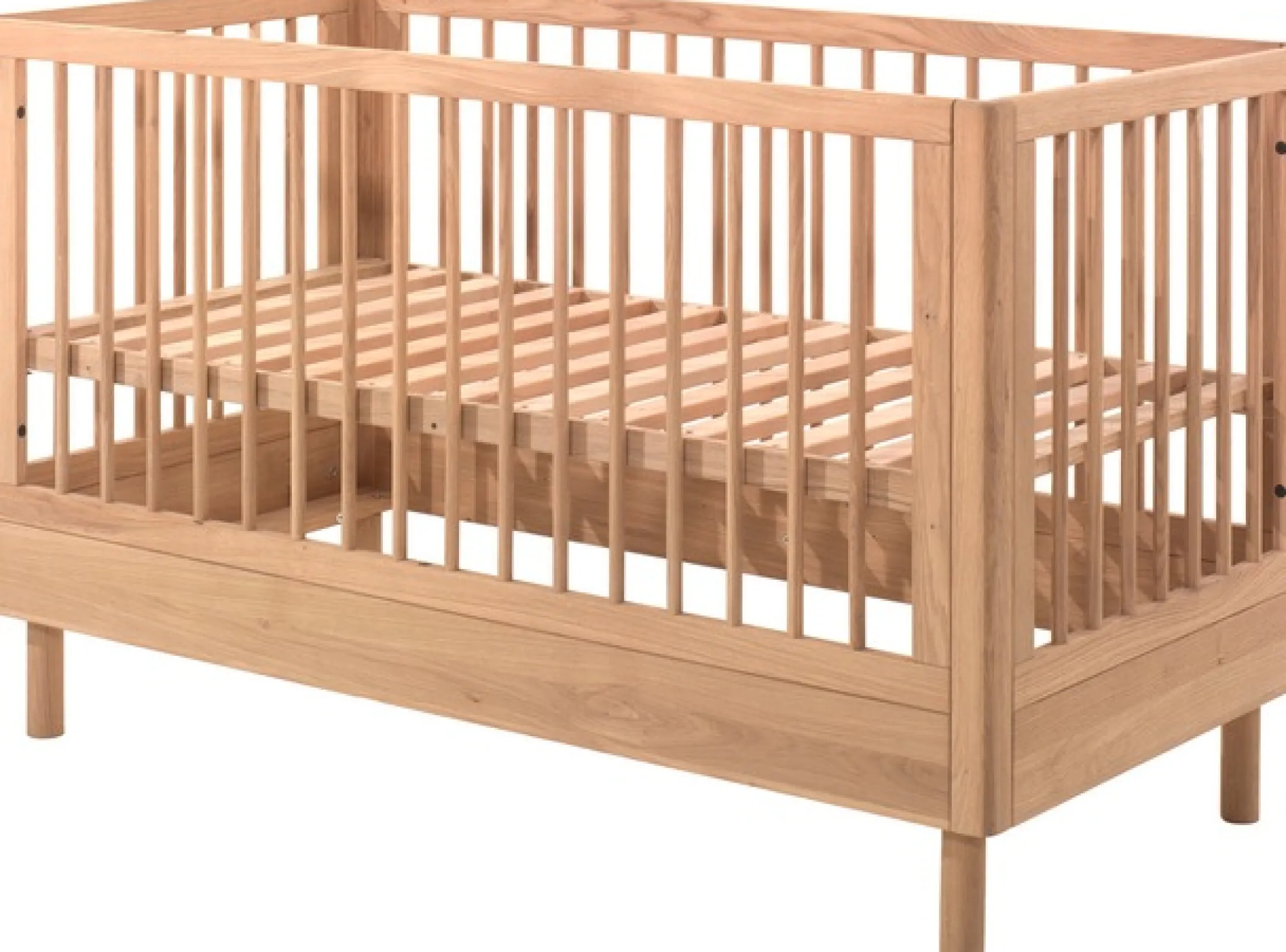 Vipack Babybett »hochwertig, stabil gebaut, Made in Europe, Oberfläche geölt lt. EN71-3« 70/140 cm, mit Schlupfsprossen und Lattenrost, höhenverstellbar