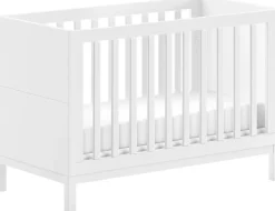 Vipack Babymöbel-Set »Set best. aus Babybett 60/120, Kommode 3 Schubladen und Wickelaufsatz« 3 Stk. tlg. in gradlinigem Design, pflegeleichte lackierte Oberfläche in Weiß