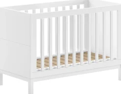 Vipack Babymöbel-Set »Set best. aus Babybett 60/120, Kommode 3 Schubladen und Wickelaufsatz« 3 Stk. tlg. in gradlinigem Design, pflegeleichte lackierte Oberfläche in Weiß