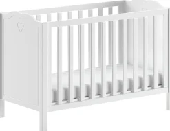 Vipack Babyzimmer-Komplettset »Amori 4-tlg. mit Herz-Ornamenten, MDF/Massiv weiß lackiert« 4 Stk. tlg.