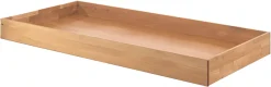 Vipack Bettschubkasten Made in Europe,mit Rollenführung, 90x90cm, auch als Stauraum nutzbar, Eiche geölt