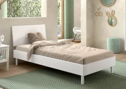 Vipack Einzelbett »Forrest, mit oder ohne Polsterkopfteil, in modernem Design« Liegefläche 90x200 cm inkl. Massivholz Rolllattenrost,wahlweise in Buche oder Eiche massiv, Lieferung ohne Matratze