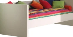 Vipack Einzelbett Made in Europe,mit gradliniger Optik und Liegefläche 90x200 cm, Weiß lackiert