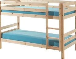 Vipack Etagenbett »Pino, inkl. Rolllattenrost, Leiter und Absturzschutz« B/H/T ca. 210x140x105cm, massiv Kiefer 2 Farben zur Wahl,optional mit Bettschublade auf Rollen