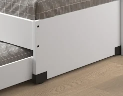 Vipack Etagenbett »praktisches Etagenbett mit viel Funktion, 2 Dekore zur Wahl« B/H/T ca. 219x114x98cm, Metall Leiter und Absturzschutz in schwarz,für kleine Räume, 2 Liegefl., Bettschublade, inkl. Schreibtisch