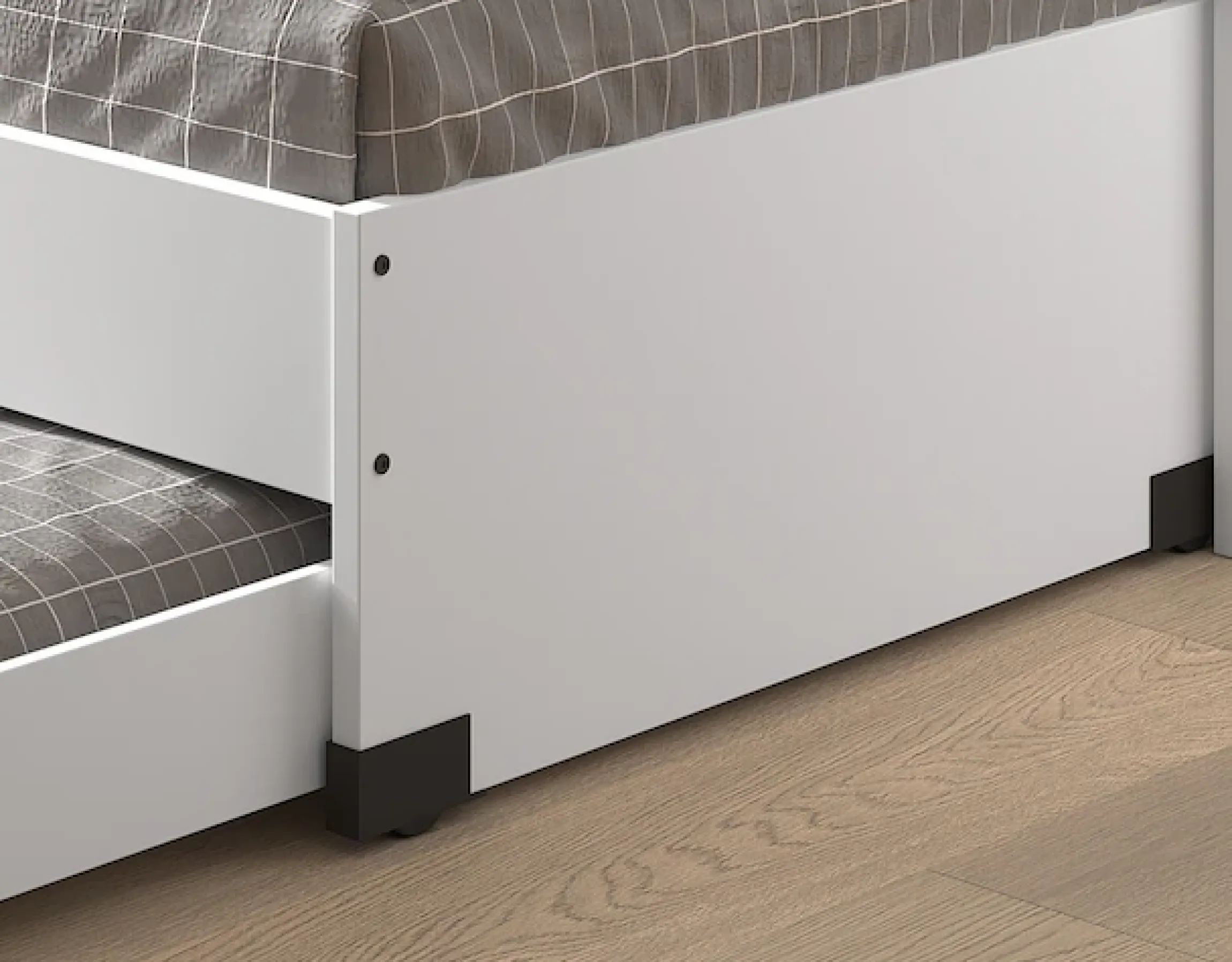 Vipack Etagenbett »praktisches Etagenbett mit viel Funktion, 2 Dekore zur Wahl« B/H/T ca. 219x114x98cm, Metall Leiter und Absturzschutz in schwarz,für kleine Räume, 2 Liegefl., Bettschublade, inkl. Schreibtisch