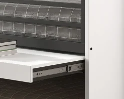 Vipack Etagenbett »praktisches Etagenbett mit viel Funktion, 2 Dekore zur Wahl« B/H/T ca. 219x114x98cm, Metall Leiter und Absturzschutz in schwarz,für kleine Räume, 2 Liegefl., Bettschublade, inkl. Schreibtisch