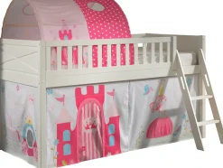 Vipack Hochbett »Scott« Made in Europe,mit schräger Leiter, LF 90x200 cm, Vorhang, Tunnel, 4 Designs