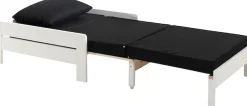 Vipack Jugendbett »Pino, Sessel mit Auszugfunktion und Auflage« B/H/T ca. 80x68x85/206cm, mit Lattenrost, wahlweise 2 Farben,universell einsetzbar und ausziehbar zum Gästebett
