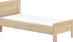 Vipack Jugendzimmer-Set »SAM - Bett, Nachtkonsole, Kleiderschrank 2-trg., gradliniges Design« Schubladen auf Metallauszug, Kleiderschrank 2-trg. mit viel Stauraum, 3 tlg. tlg.