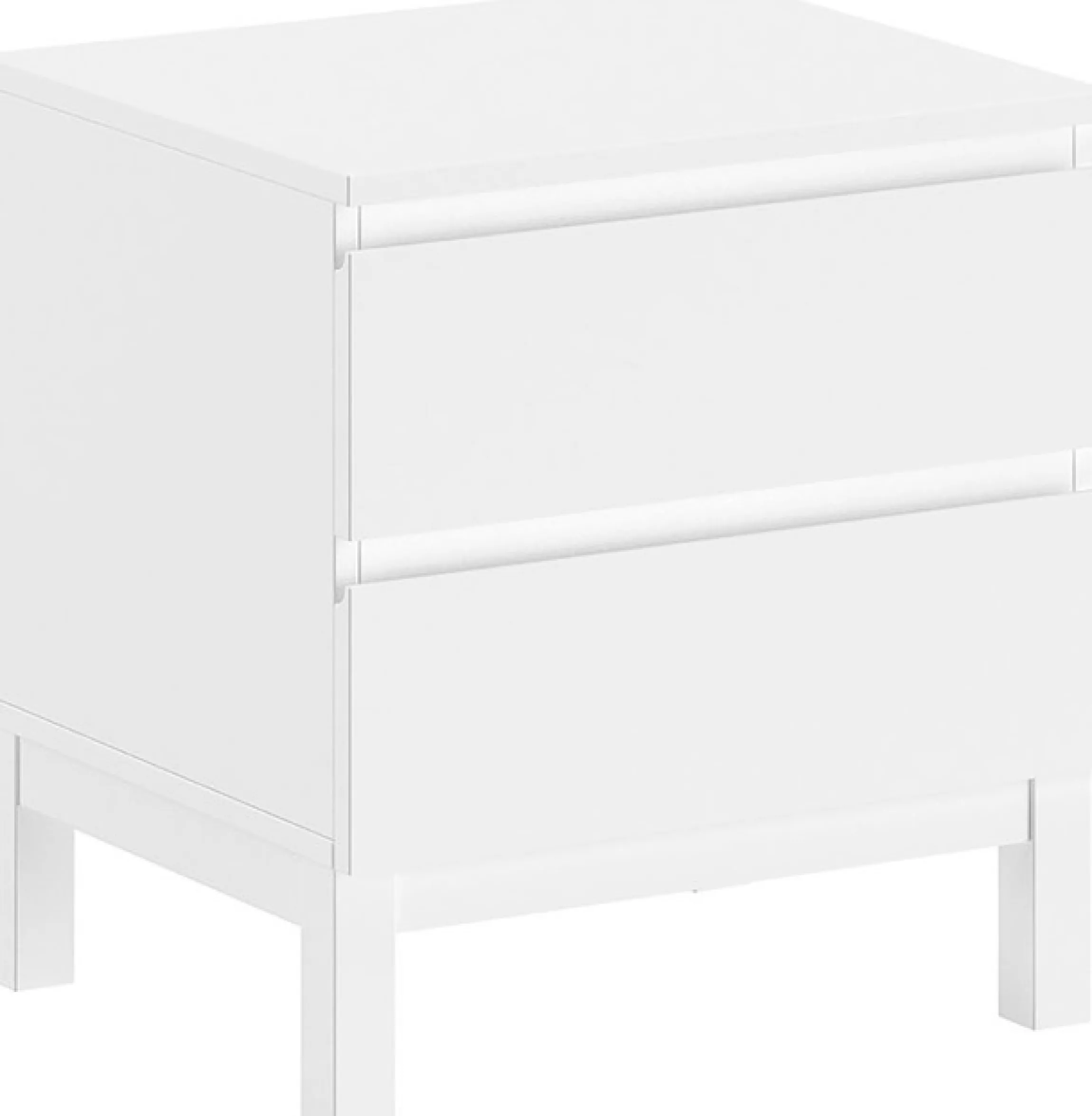 Vipack Jugendzimmer-Set »Set best. aus Einzelbett 90/200, Nachtkonsole, Kleiderschrank 3-trg.« 3 Stk. tlg. in gradlinigem Design, pflegeleichte lackierte Oberfläche in Weiß