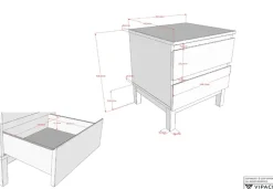 Vipack Jugendzimmer-Set »Set best. aus Einzelbett 90/200, Nachtkonsole, Kleiderschrank 3-trg.« 3 Stk. tlg. in gradlinigem Design, pflegeleichte lackierte Oberfläche in Weiß