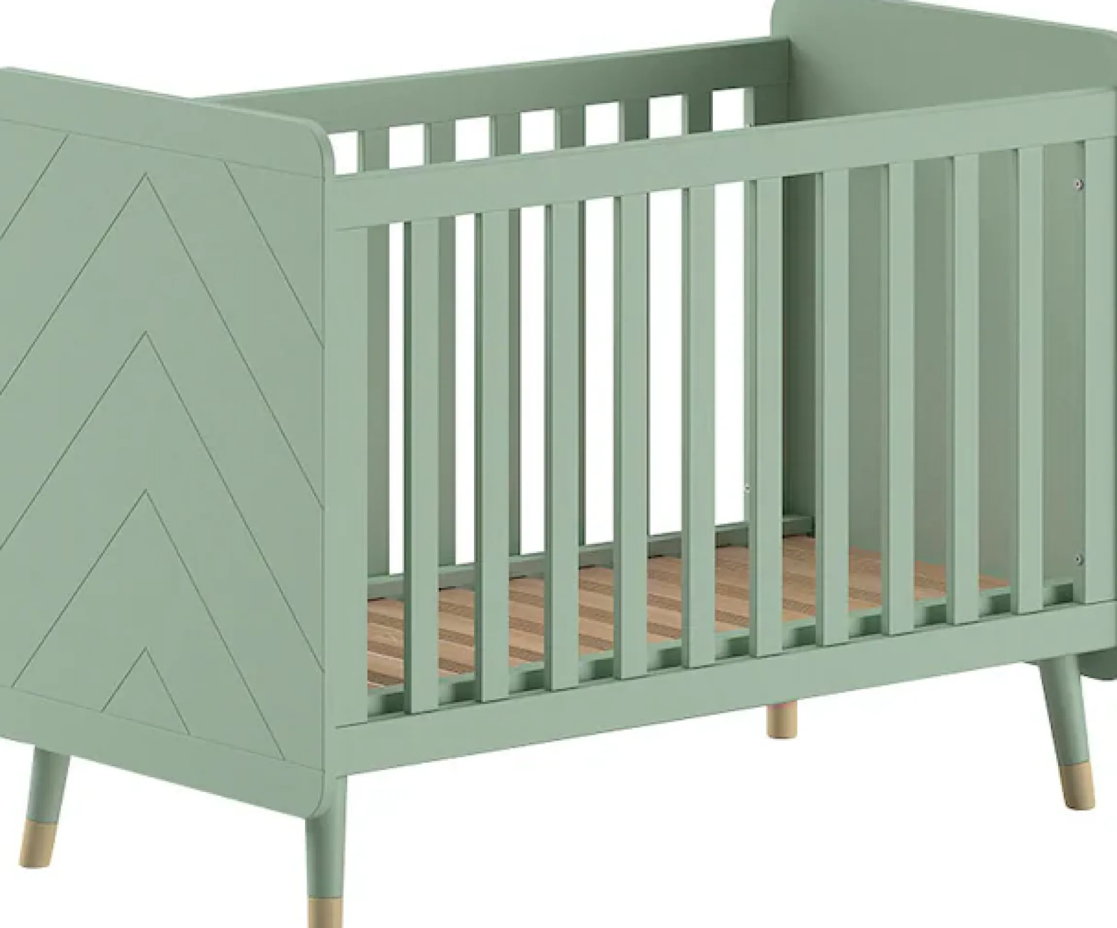 Vipack Kinderbett »Billy, Babybett 60/120 cm, 3-fach verstellbarer Lattenrost« B/H/T ca. 123,6x96x68cm, hochwertig verarbeitet, moderne Optik,Ausf. MDF lackiert, wahlweise 3 Farben