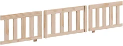 Vipack Kinderbett »Dallas, massiv Bett, Rausfallschutz, umbaubar vom Boden- zum Daybett« inkl. Rolllattenrost und Sprossenumrandung, 90 oder 140x200 cm breit,stabil und standfest gebaut, wahlweise Kiefer massiv natur oder weiß