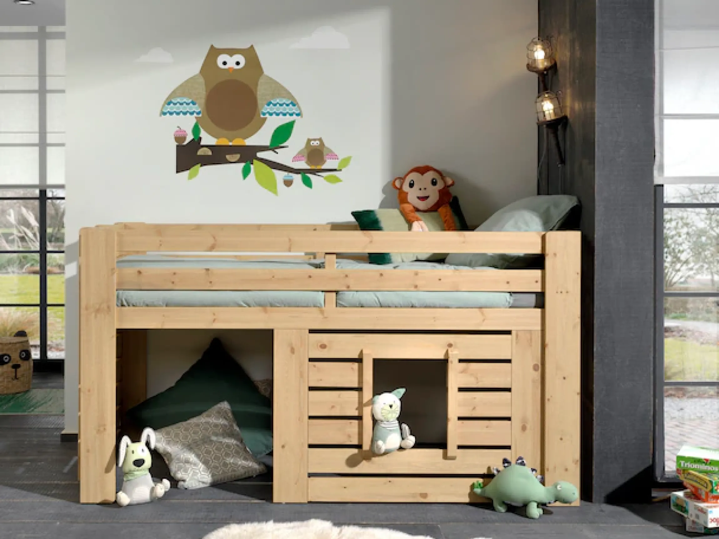 Vipack Kinderbett »Oliver« Made in Europe,Jugendbett, Hausbett