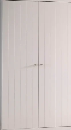 Vipack Kleiderschrank Made in Europe,Kleiderschrank mit 2 Türen, Hängemöglichkeit und Wäschefächern