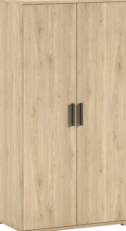 Vipack Kleiderschrank »SAM mit 2 Drehtüren, 2 Böden, 1 Kleiderstange, universell einsetzbar« (B/H/T ca. 100,5x199,2x59 cm) Türen mit Soft-Close,Pflegeleichte Oberfläche in Eiche Dekor