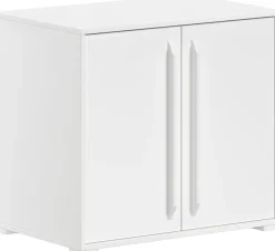 Vipack Kommode »SAM mit 2 Drehtüren, dahinter 1 Fachböden, universell einsetzbar« (B/H/T ca. 67,7x61,7x43 cm) Türen mit Soft-Close,Pflegeleichte Oberfläche in Eiche oder Weiß Dekor