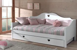 Vipack Schubkasten »Amori, auf Rollen zum Unterschieben unter das Bett« B/H/T ca. 199x22x94cm, Bedenplatten Dekor, einfach zu bedienen,bietet viel Stauraum im Zimmer, weiß lackiert