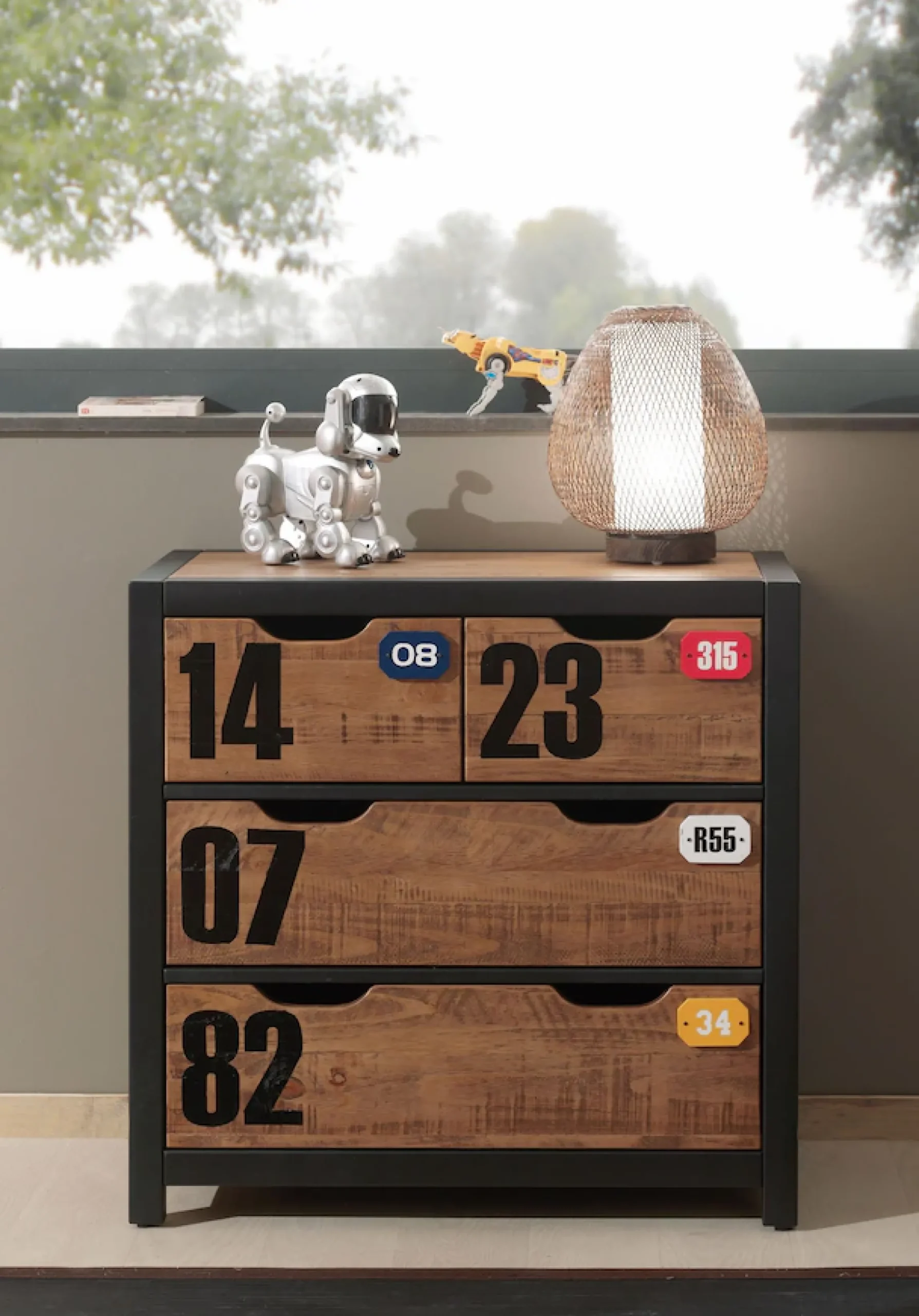 Vipack Schubkastenkommode »Alex« Made in Europe,aus teilmassiver Kiefer und MDF