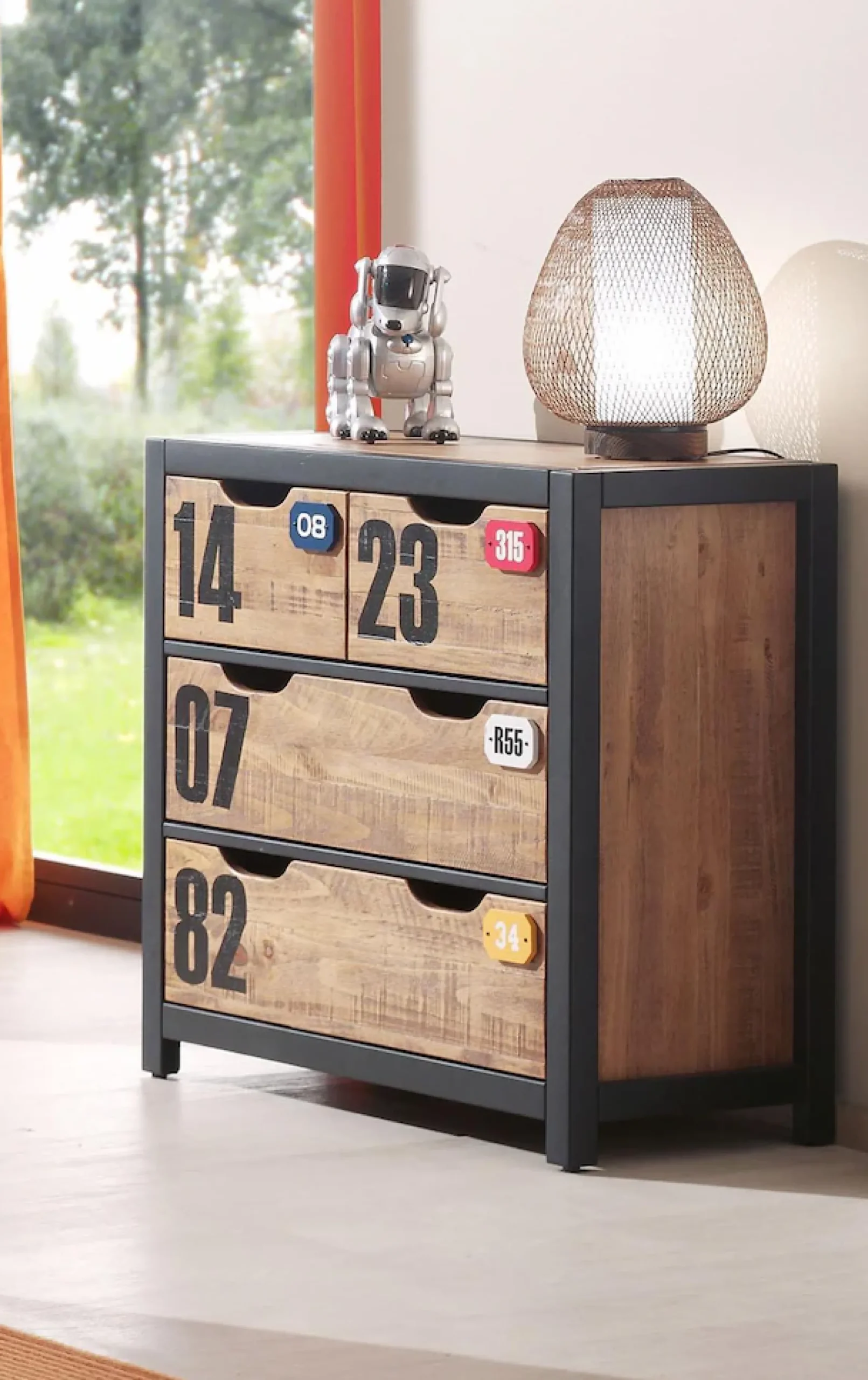Vipack Schubkastenkommode »Alex« Made in Europe,aus teilmassiver Kiefer und MDF