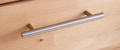 VOGL Möbelfabrik Highboard »Toronto« opt. Glastüren, teilmassiv, Rahmenoptik, Made in Germany