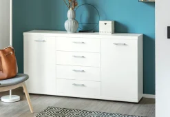 VOGL Möbelfabrik Sideboard »Sunny« mit 2 Türen und mittig 4 Schubkästen