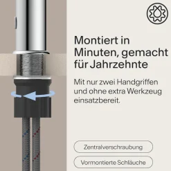 WASSERWERK Waschtischarmatur »WT 11« inkl. Popup, wassersparend