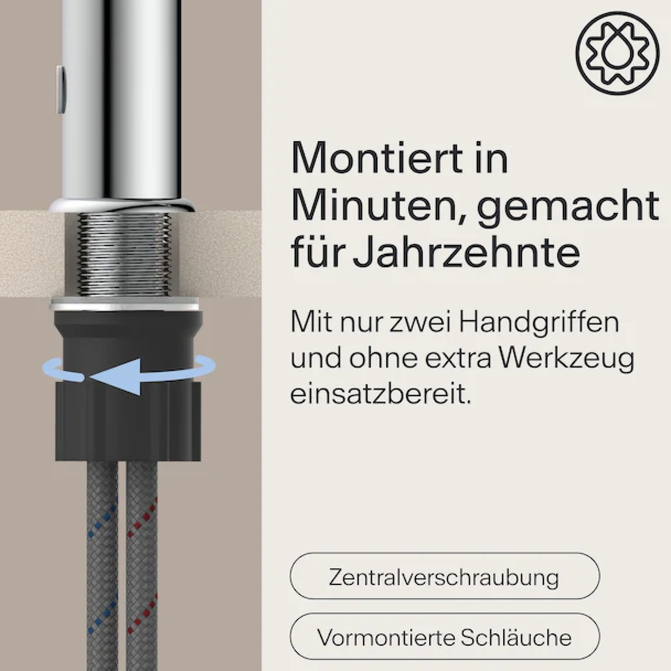 WASSERWERK Waschtischarmatur »WT 11« inkl. Popup, wassersparend